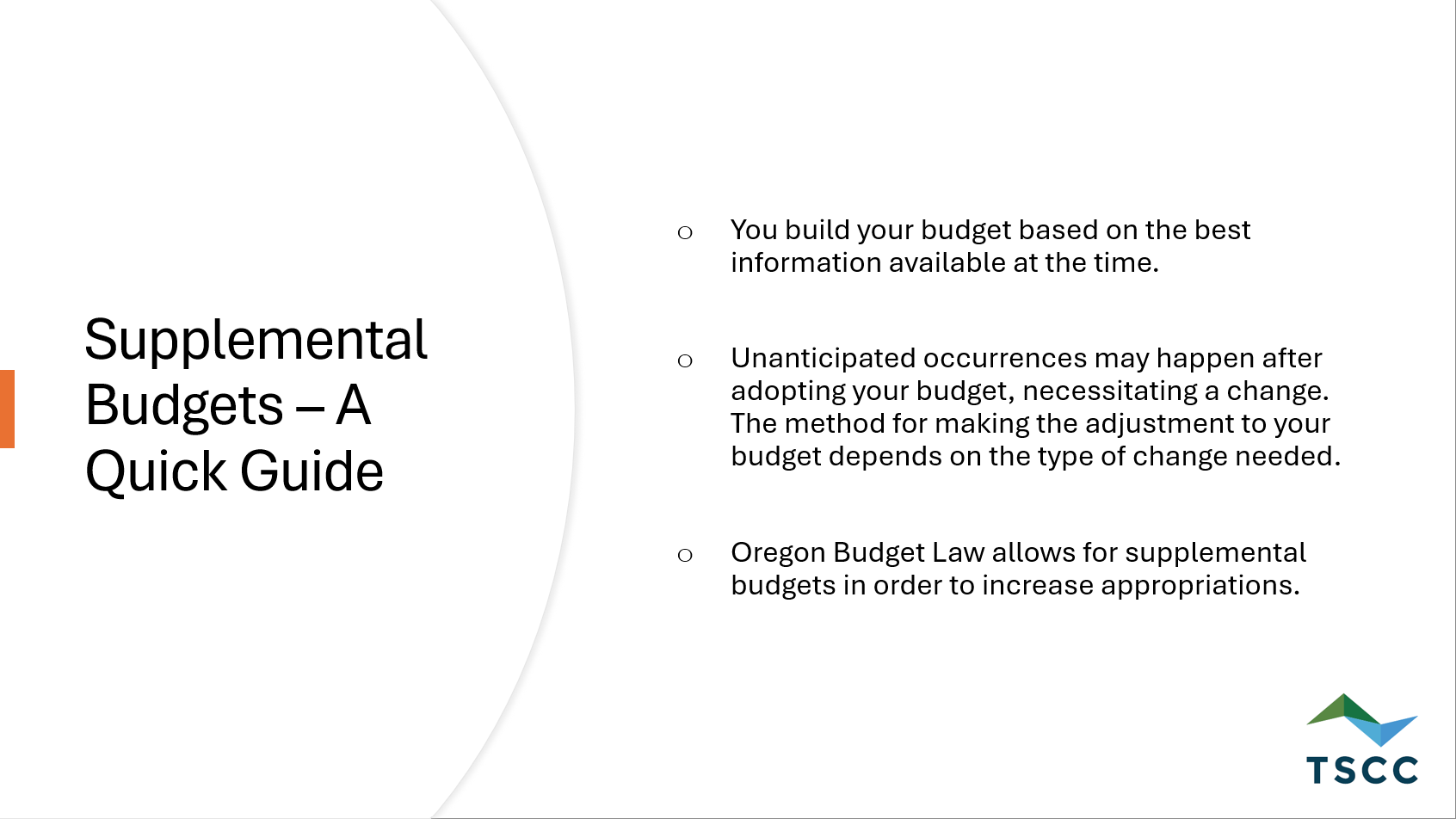 Supplement Budget Quick Guide Slideshow Thumbnail